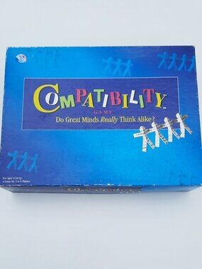 Compatibility Family Board Game 1996 Near Complete Mattel Crown & Andrews